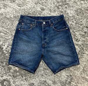 Levi's 501 '93 Straight Denim Jean Shorts Mens W32 Medium Wash Button Fly